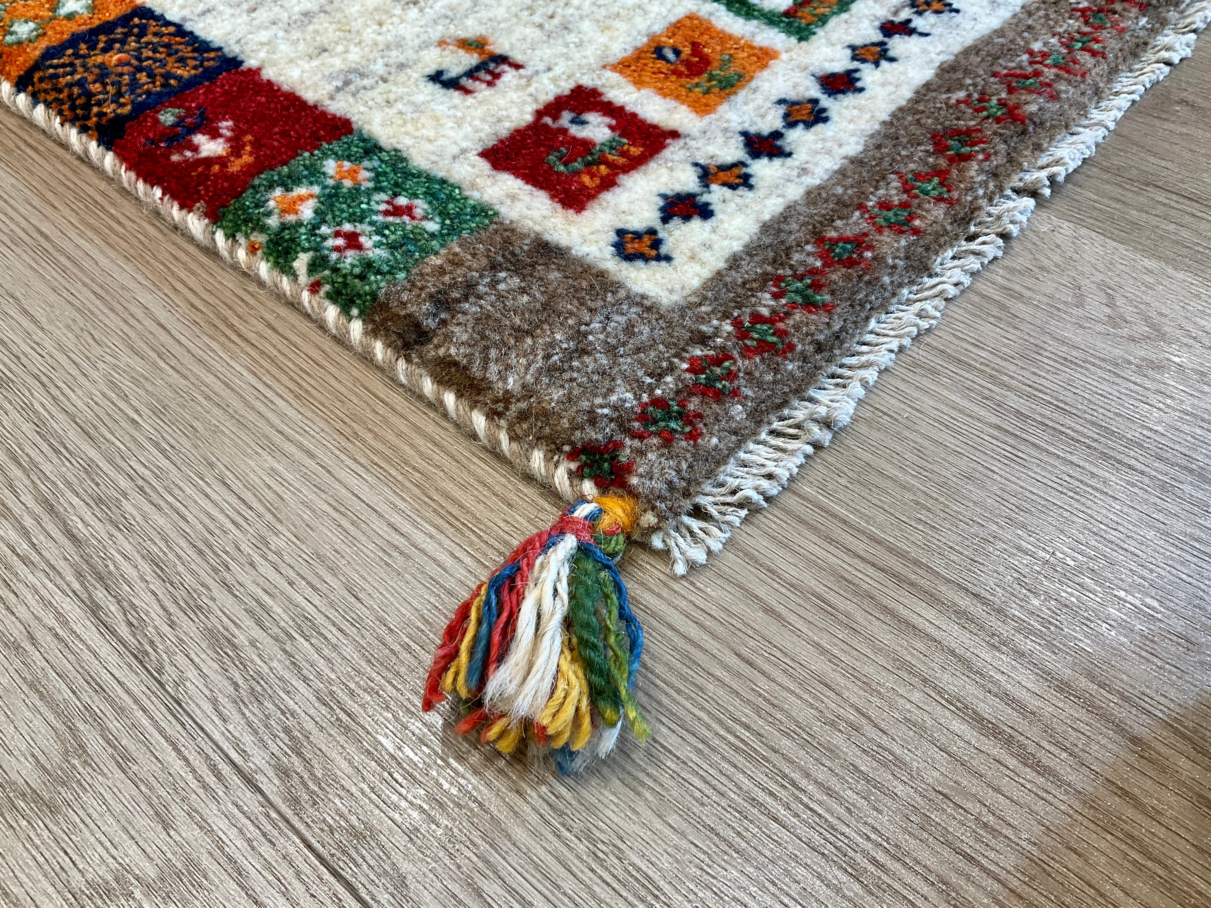 ギャッベ 58cm x 41cm NN17770 – ペルシャ絨毯専門店 ペルシャンパトリス